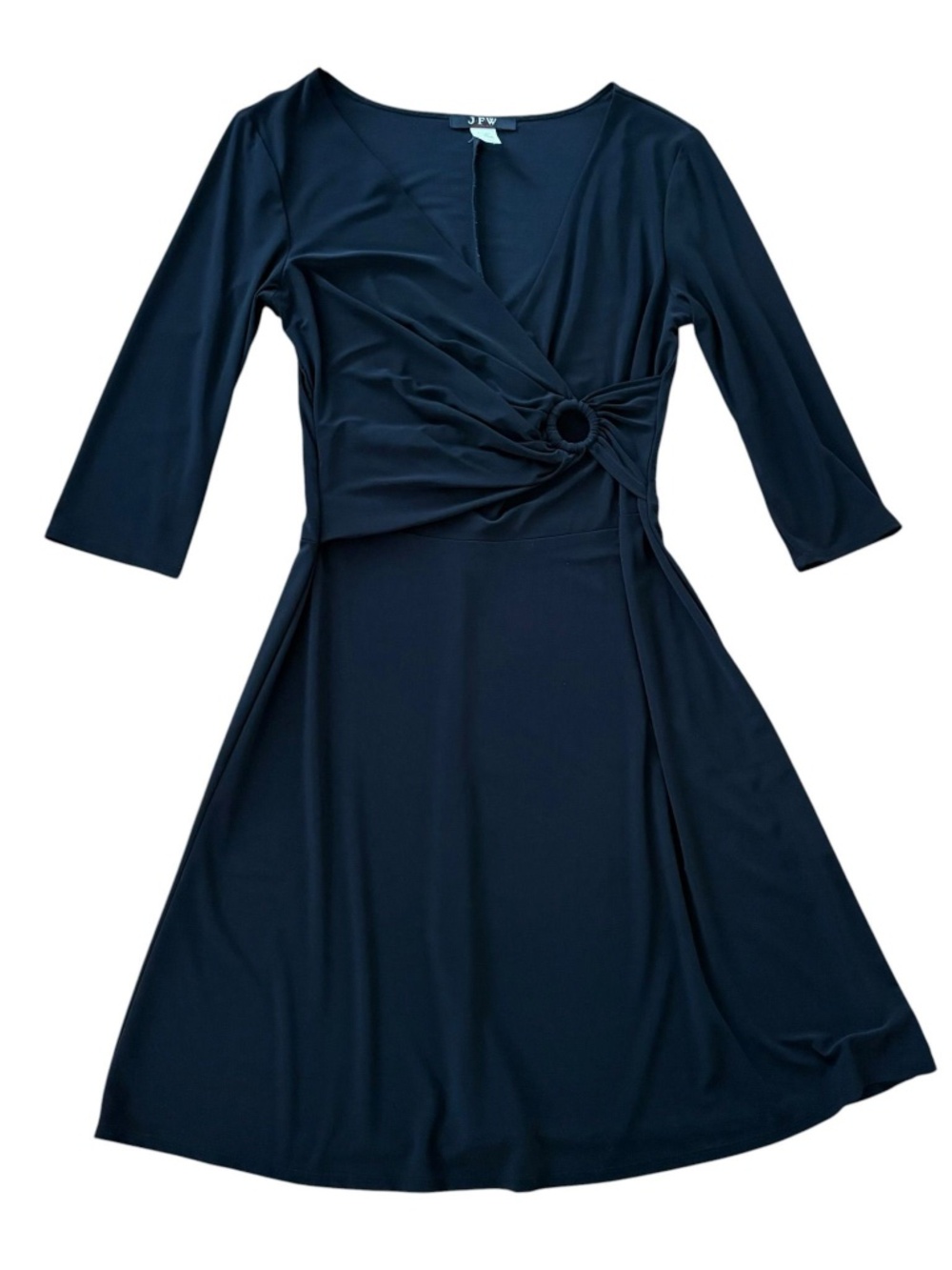 Vintage Black Wrap Mini Dress